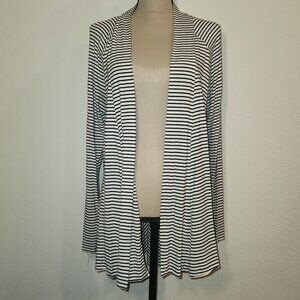 Mystree Clove Twist-Back Striped Cardigan – Size Large
